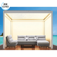 Offre Spéciale Kit de Pergola de Patio à persiennes étanche à la pluie de luxe pour gazébo de jardin à bas prix