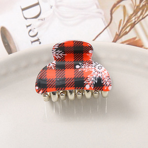 Pinzas de Pelo Acrílicas Pequeñas de Estilo Coreano para Navidad, con Perlas Elegantes, para Mujeres y Niñas, Venta al Por Mayor - Product Image 5