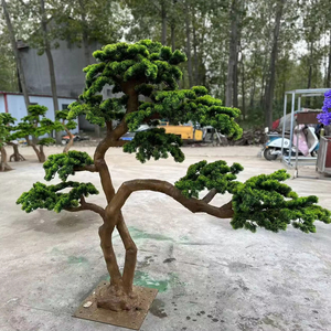 شجرة صنوبر بونساي اصطناعية يدوية الصنع صديقة للبيئة من الألياف الزجاجية/الخشب بارتفاع 2 متر للديكور الداخلي/الخارجي وحفلات الزفاف - Product Image 4