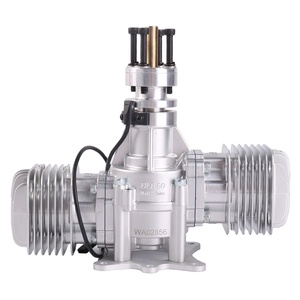 Hot DLE60 Electric Aviation Static <b>Model</b> <b>Engine</b> Two-cylinder Two-stroke Side Exhaust Natural Air Cooled Hand Start 60CC - Product Image 2