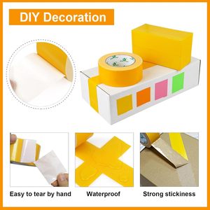 Cinta Adhesiva Industrial Amarilla de Alta Resistencia <span class=keywords><strong>OMEI</strong></span> PACK, 5 Rollos, 9.0mil de Grosor, 1.88 pulgadas X 30 yardas, Cinta Fuerte para Empaque y Reparación - Product Image 3