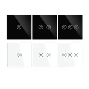 EU UK Dimmer Wall Light Switches 1 2 3 Gang Tuya Smart Home Automation Wireless Remote Control