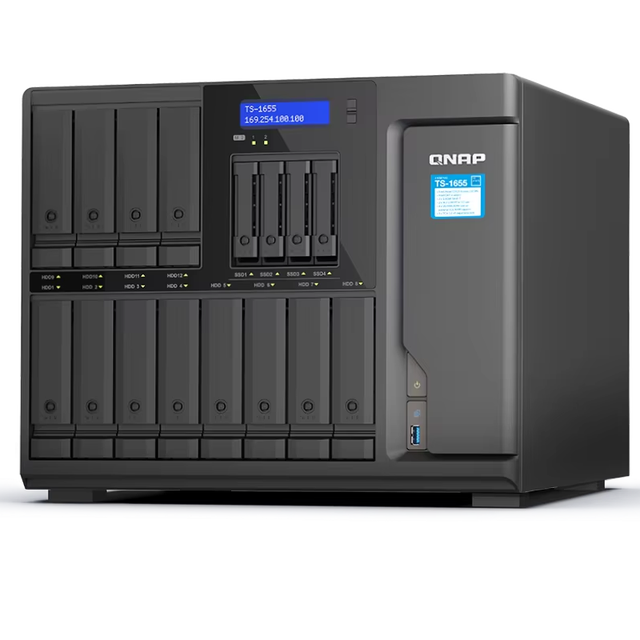 Original New QNAP TS-1655-8G 16-Bay NAS NAS Server Storage 1 Year Warranty