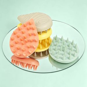 Factory OEM Silicone Scalp Massager <b>Brush</b> Soft Shampoo Scrubber Deep Cleaning Hair Washing Exfoliating Tool - Product Image 1