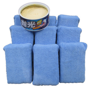 Car Wash <b>Sponge</b> Set 13 Piece Circular Blue Yellow Polishing Waxing Detailing Cleaning <b>Sponge</b> <b>Handles</b> - Product Image 2