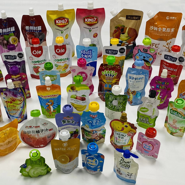 BPA-free and Food-grade Juice Spout Pouches