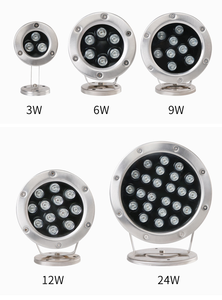 Projecteur LED Submersible IP68 en Acier Inoxydable pour Piscine, Extérieur, Couleurs RGB/RGBW, Télécommande pour Bassin, Jardin Aquatique - Product Image 6
