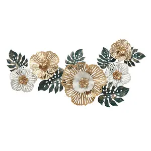 PL fiori fatti a mano foglia di lusso altri accessori decorazioni per la <span class=keywords><strong>casa</strong></span> decorazioni d'arte pezzi decorazione della parete <span class=keywords><strong>2023</strong></span> camera di Design in metallo parete arte - Product Image 1