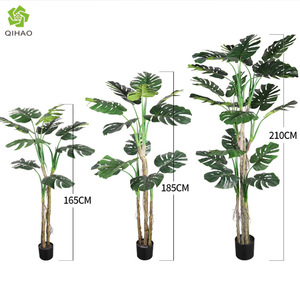 Planta Artificial de Monstera Deliciosa, Bonsái de Alta Simulación, Hojas Decorativas para Interiores, Material Plástico, Varios Tamaños - Product Image 3