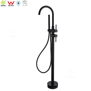 Marca de agua 304ss Gun metal Grifo de bañera de pie inox <span class=keywords><strong>Ducha</strong></span> de mano - Product Image 4