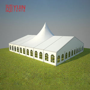 Tente de réception professionnelle Yijin sur mesure 40 x 100 m, grande tente à double pignon pour exposition automobile - Product Image 6