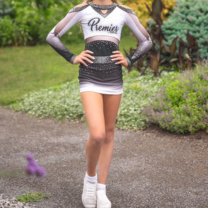Uniformes de Cheerleading Personalizados de Alta Qualidade para Competição Juvenil, Fantasias de Cheerleading Rosa - Product Image 4