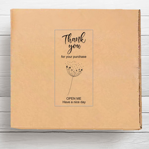 100 Sheets/Roll Trắng Đơn Giản Bồ Công Anh Hình Chữ Nhật PVC Không Thấm Nước Dính Dán Hộp Quà Tặng Niêm Phong Nhãn Bao Bì Nguồn Cung Cấp - Product Image 1