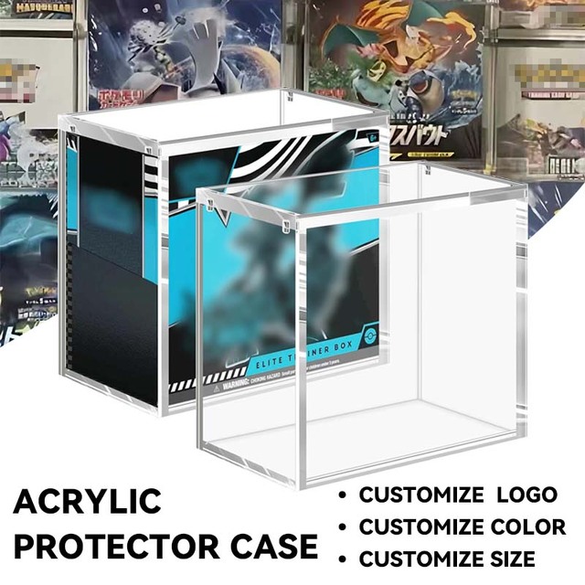 Modern Strong Magnet Acrylic Elite Trainer Box 99% UV Protection Pokmon Display Case
