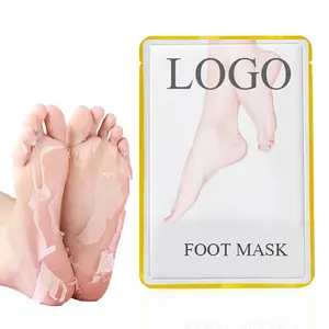 OEM private label goat milk extract nourishing care remove dead skin exfoliating foot mask