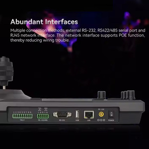 PELCO D/P RS232 RS485 투표 기능을 위한 3 인치 LCD 라이브 스트리밍이 있는 4D 조이스틱 PTZ 네트워크 키보드 컨트롤러 - Product Image 5