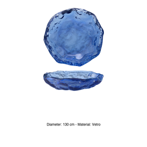 Ciotola d'acqua <span class=keywords><strong>Azzurra</strong></span> Tonda Lavorata a Mano in Vetro 13 cm per Ristoranti, Catering, Forniture Alberghiere, Ingrosso - Product Image 3
