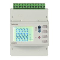 Compteur d'énergie multicanal Acrel ADW210-D10-2S avec boutons et écran LCD CT 5A/1.25mA pour la surveillance de la puissance
