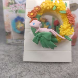 Ensemble de 6 figurines Pokémon Re-ment Eevee en PVC, boîte mystère, collection Happiness Wreath, pour Noël, Halloween, cadeau pour enfants - Product Image 5