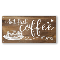 Panneaux métalliques pour bars et cafés |   Plaques en tôle imprimées UV - Style européen, épaisseur 0,3 mm, design unique, vente en gros d'usine