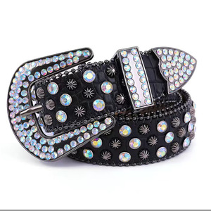 Cinturón de Metal con Pedrería Personalizado, Hebilla de Metal, 80-135 cm, Accesorio de Moda para Mujer para Fiestas - Product Image 1