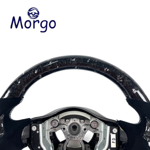 Volant en fibre de carbone forgé sur mesure pour Nissan 370Z Nismo Coupé Roadster Juke <span class=keywords><strong>RS</strong></span> et Infiniti FX35 FX37 FX50 2009-2021 - Product Image 4