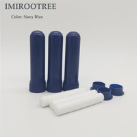 Stylo inhalateur pour aromathérapie et cosmétiques, flacon vide pour huiles essentielles, tube nasal en plastique sans BPA, impression d'écran, mèches non parfumées