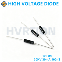 Diode haute tension 2CL89 30KV 30mA 100nS, diode à récupération rapide HV, diode redresseuse pour alimentation laser, rayons X, alimentation haute tension