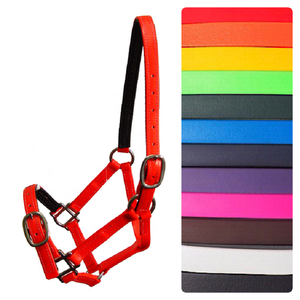 Collier de tête en PVC équestre durable de haute qualité rembourrage souple raccord en métal solide disponible toutes les couleurs prix de gros - Product Image 2