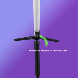 Lampe de sol intelligente RGB, lumière rythmique à détection musicale, lampe sur pied LED à intensité variable pour salon, salle de jeux, camping en plein air - Product Image 6