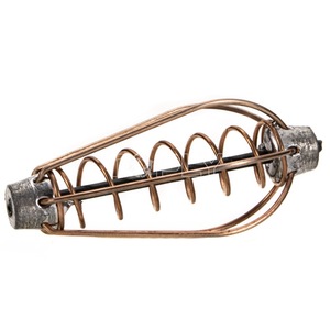 Poids en laiton pour la pêche à la carpe, porte-appâts, mangeoire à ressort pour la pêche à la carpe, cage à appâts avec poids, équipement de pêche - Product Image 2
