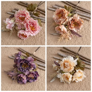 Flores Artificiales al por Mayor, Ramo de Peonías Artificiales para Hoteles y Restaurantes, Ramo de Peonías Realistas y Suaves para Decoración del Hogar - Product Image 5
