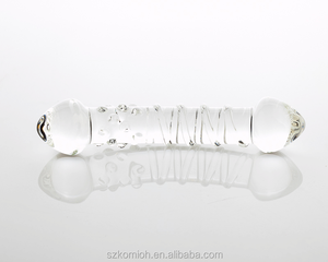 Hot Selling Lage Prijs <span class=keywords><strong>7</strong></span> <span class=keywords><strong>Inch</strong></span> 17.5Cm Realistische Lange Enorme <span class=keywords><strong>Dildo</strong></span> Clear Glas Crystall <span class=keywords><strong>Dildo</strong></span> - Product Image 2