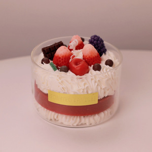 New Arrival Customizable Blueberry Strawberry Cream Soy Wax <strong>Candles</strong> Handmade Scented Dessert Theme for Birthdays Christmas Gift - Product Image 6