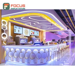 Vitrina de Gran Formato para Cafetería, Acabado en Nogal, Mueble para Tienda Minorista, Vitrina Comercial para Cafetería - Product Image 6