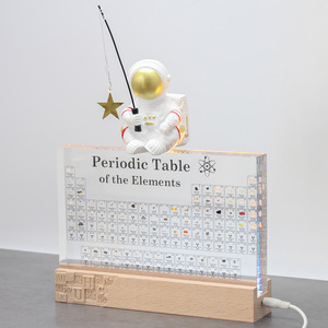 Tableau périodique des éléments en acrylique avec 83 spécimens d'éléments réels pour l'enseignement de la chimie et l'affichage scolaire - Product Image 2