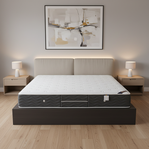 Matelas hybride moderne compressé avec <span class=keywords><strong>housse</strong></span> amovible, mousse à mémoire <span class=keywords><strong>de</strong></span> forme et ressorts ensachés indépendants pour hôtels et écoles – Achat en gros - Product Image 1