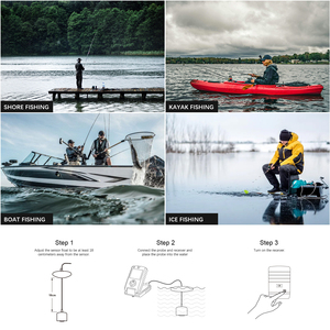 Détecteur de poissons portable FF717, profondeur 147 pieds, transducteur sonar 45 degrés, <span class=keywords><strong>sondeur</strong></span> pour la pêche sur glace, bateau, pêche <span class=keywords><strong>en</strong></span> eau douce - Product Image 6