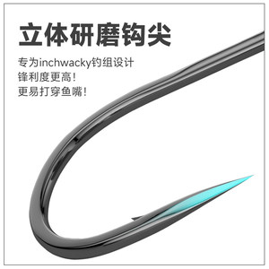 <b>Tungsten</b> Steel Wacky Hook Lure Hook 0.7g 11.5g Lead Head For Bass Freshwater Fishing Rivers - Product Image 4