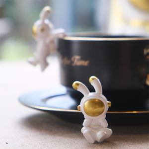 Ensemble de tasses et soucoupes en céramique de luxe, bordure dorée, en porcelaine, expresso, cappuccino, nouvelle collection - Product Image 6