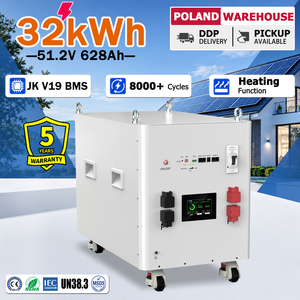 Batterie au lithium 32 kWh 51,2 V 628 Ah MB56 LiFePO4 JK V19 300A BMS pour stockage d'énergie résidentiel ESS, livraison DDP en Pologne - Product Image 1