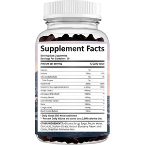 OEM Original <b>Shilajit</b> Resin Gold Gummies Supplement <b>Pure</b> <b>Himalayan</b> Organic <b>Shilajit</b> Gold Gummies for Men Women - Product Image 4