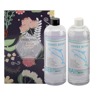 Resina epoxi Factory 820 de 16 oz, pegamento AB de alta transparencia y resistencia al amarilleamiento para revestimiento de pisos, manualidades y acabado. - Product Image 2