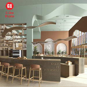 Design d'intérieur haut de gamme pour pâtisserie, vitrine décorée de marbre sur mesure, comptoir de présentation pour boulangerie - Product Image 4