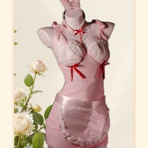 Sexy Bunny Girl Lingerie Set Full Cup Mid Rise Viscose Women's Bedroom Outfit 8139 - Product Image 3