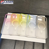 Nouvelle tendance dégradé givré glace brouillard magnétique translucide PC coque de téléphone pour Iphone17Air 14/15plus 16 12promax