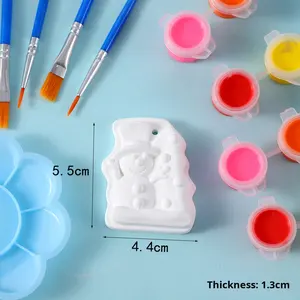 Mainan Edukasi Papan Gambar untuk Anak-Anak, Boneka Plester DIY Seri Natal Baru dari Produsen, untuk Melukis dan Mewarnai - Product Image 3