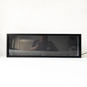 定制超长圣诞礼物发光二极管纪念盒框架深度5厘米发光二极管黑色阴影盒框架