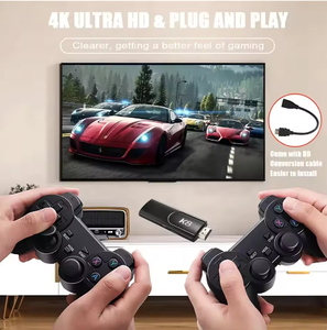 K8 <span class=keywords><strong>Game</strong></span> Stick con controlador inalámbrico Dual 2,4G compatible con 4K HD 64G30000 + juegos consola de videojuegos portátil - Product Image 5