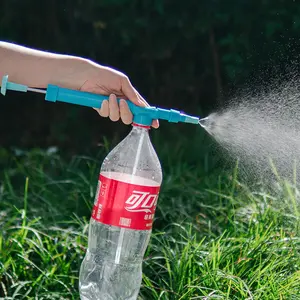 RUIPU-Mini pulverizador de botellas de plástico, bomba con carrito, pistola de mano, gatillo de presión de agua